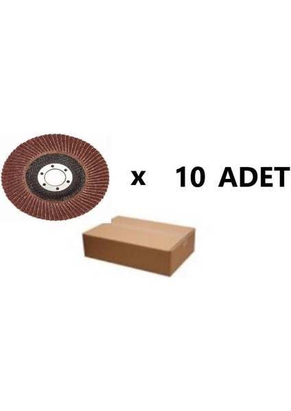 10 Adet Flap Disk Zımpara 60 Kum