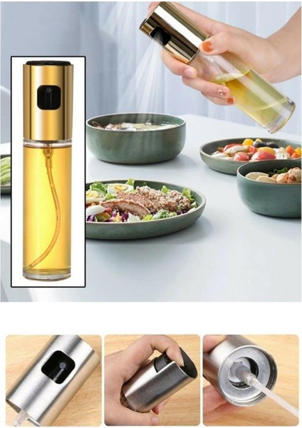 Zeytinyağı Sprey Şişesi Sirke Yağ Püskürtücü Barbekü Sosu Yağdanlık 100ML