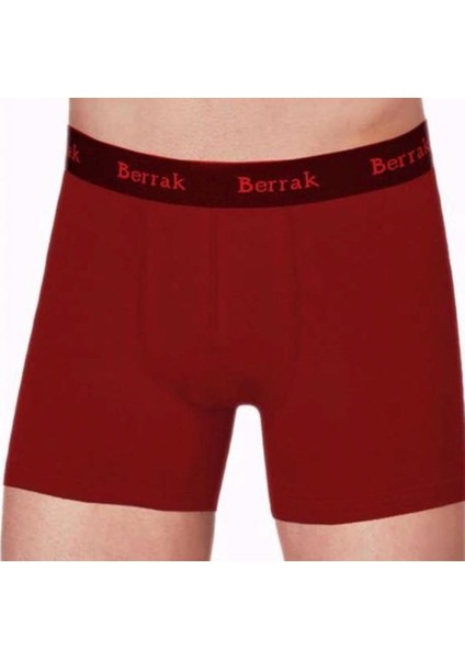 Erkek 3"lü Bordo Likralı Modal Boxer 4476