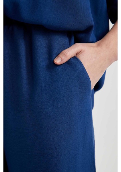 Traditional Geniş Paça Keten Görünümlü Pantolon X6701AZ22SM