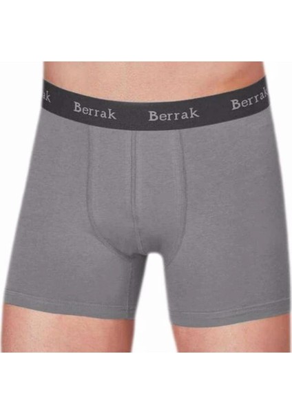 Erkek 3"lü Gri Likralı Modal Boxer 4476