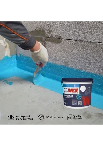 Izower S1 Süper Plus Su Yalıtım Kaplaması- Kiremit Rengi- 10 kg indirimleri