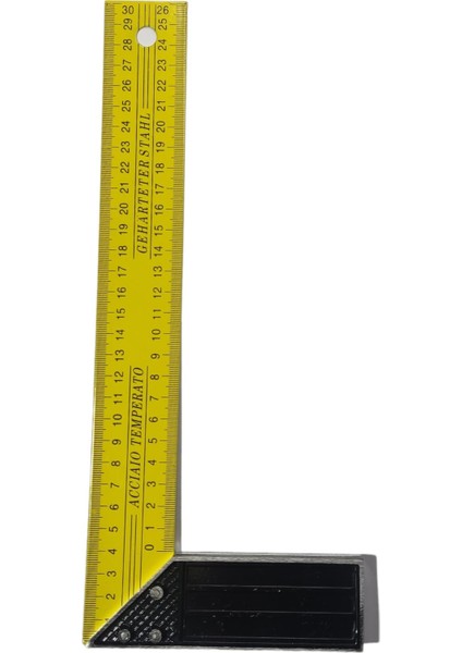 30 cm Metal Sarı Marangoz Gönye