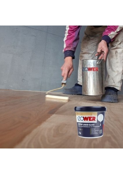 Izower Şeffaf Liquid Glass Su Yalıtımı- 2 kg modelleri