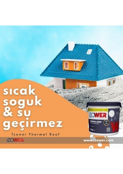 Izower Thermal Roof Isı ve Su Yalıtımı- Gri- 18 kg