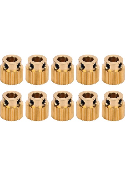 10PIECES Ekstrüzyon Dişlisi 3D Yazıcı 40TETH Düz 5mm Pirinç Tahrik Dişlisi (Yurt Dışından) fiyatları