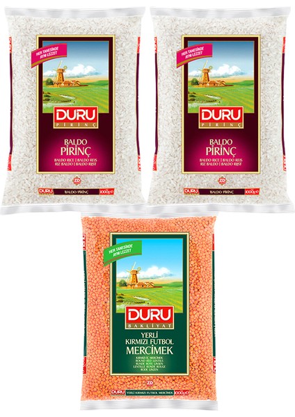 Duru Mercimekli Baldo Pirinç Seti