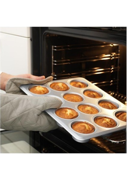 Kek-Muffin Kalıbı 38x29 Cm Meridyendukkan Yapışmaz Yüzey