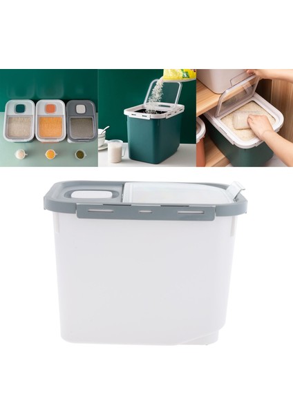 Pirinç Saklama Kabı Yeniden Kullanılabilir Tahıl Kutusu 33 x 23 x 25 cm. (Yurt Dışından)