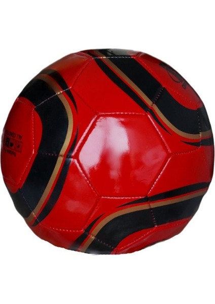 Futbol Topu 5 Numara Dikişli Futbol Topu Kırmızı