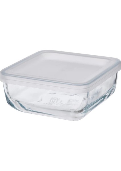 Bestamma 0,5 Lt 12X12X6 cm Kare Kapaklı Cam Gıda Saklama Kabı
