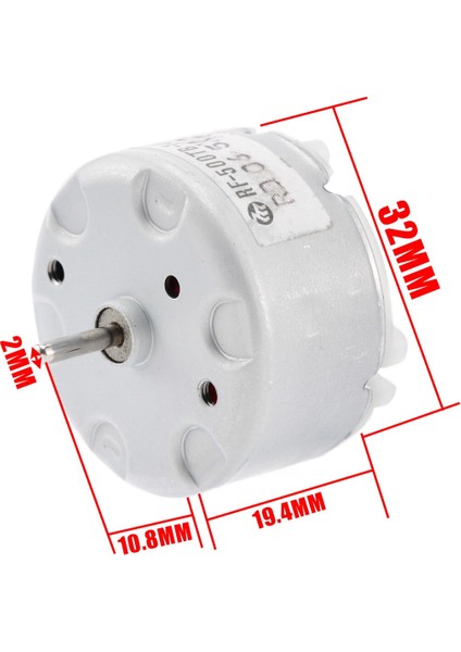 Dc 5V 3100 Rpm Yüksek Hızlı Dc Motor RF-500TB-14415