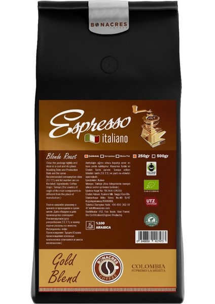 Gold Blend Espresso Italiano 250GR (Çekirdek Kahve)