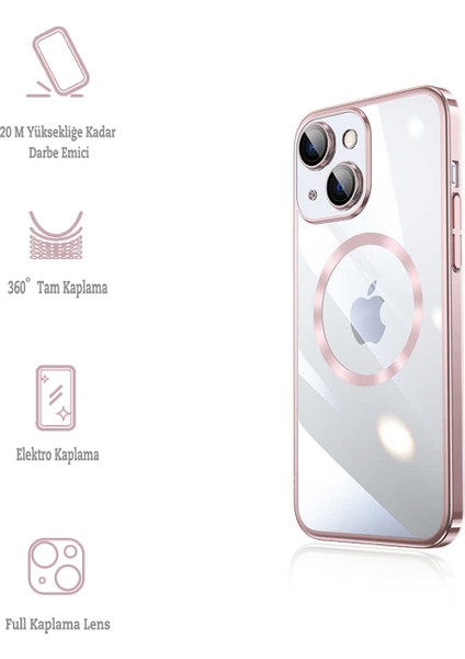 Apple iPhone 13 Kılıf Kamera Korumalı Magsafe Tam Koruyucu Kılıf