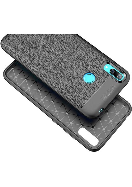 Huawei Y7 Prime 2019 Kılıf Deri Görünümlü Niss Silikon Kapak fiyatları