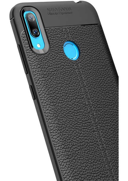 Huawei Y7 Prime 2019 Kılıf Deri Görünümlü Niss Silikon Kapak modelleri