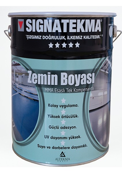 Zemin Boyası 20 Kg - Mma Esaslı Akrilik Zemin Boyası