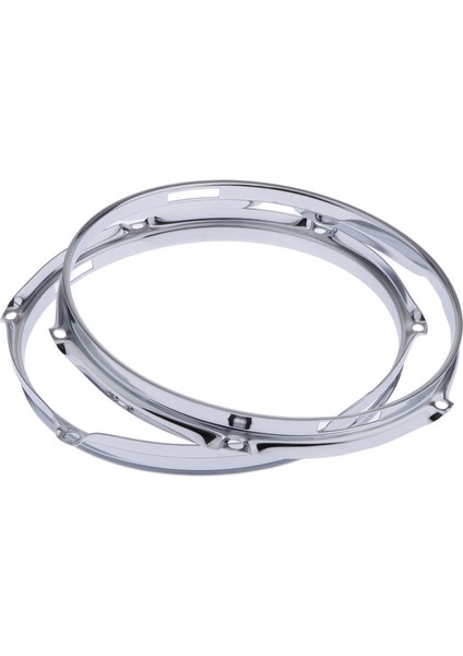 Die Cast Square Drum Hoop Set Çifti 10 "6 Delikli 1.5mm Kalınlık Krom (Yurt Dışından)
