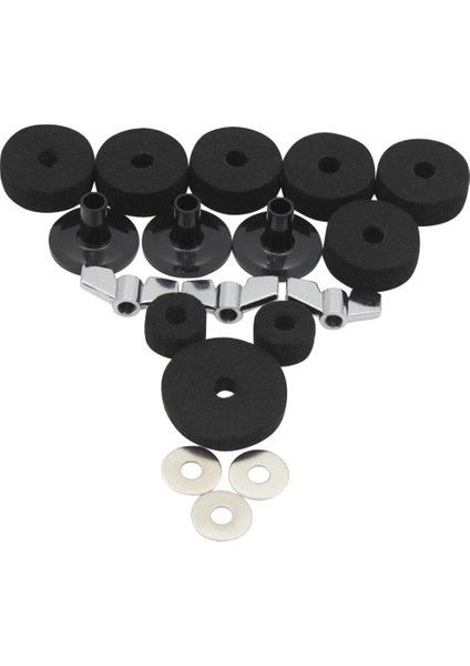 18/set Zipi Yedek Aksesuarlar Zil Stand Kolları Zil Keçe Kitleri (Yurt Dışından)