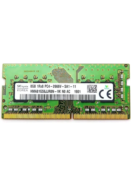 HMA81GS6JJR8N-VK PC4-21300 8 GB Ddr4 2666 Mhz CL19 Laptop Ram Bellek