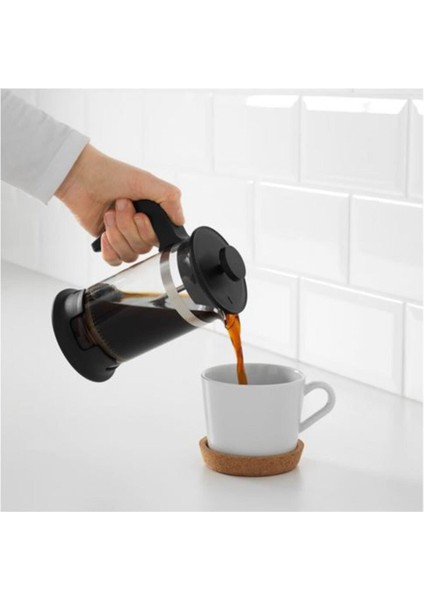 Upphetta French Press 0.4lt- Cam-Paslanmaz Çelik