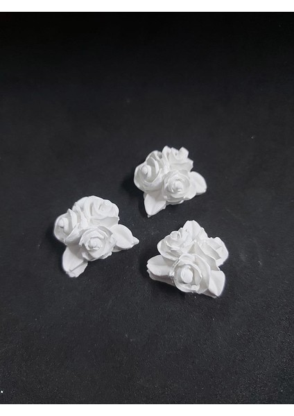 Küçük Üçlü Güller Çiçek 3'lü Set 3 x 3 cm