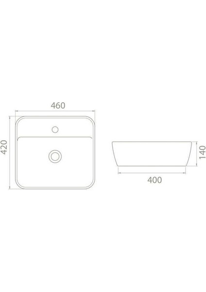 Cerastyle One Lavabo 46*42 cm (Batarya Delikli) fırsatları