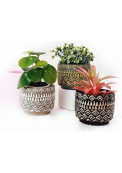 Motifli Saksı 8 x 6 cm fiyatları