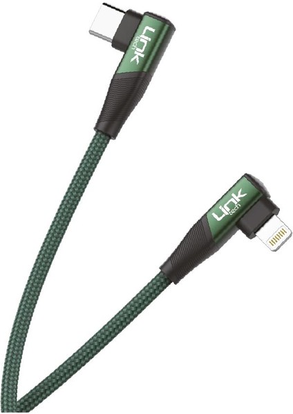 K596 27W Type-C - Lightning 90 Derece Data/şarj Kablosu 1.5mt