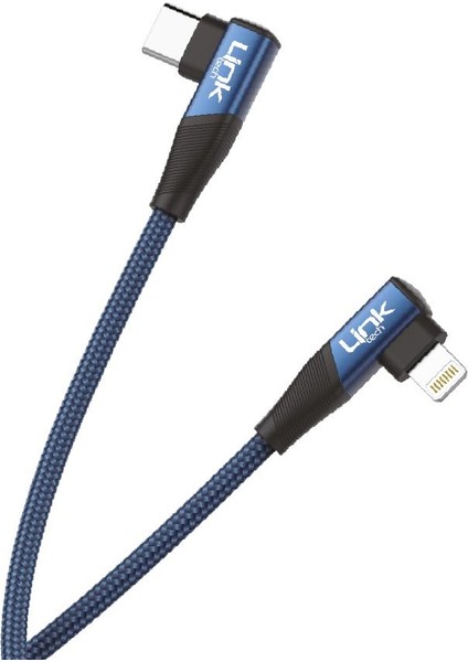 K596 27W Type-C - Lightning 90 Derece Data/şarj Kablosu 1.5mt