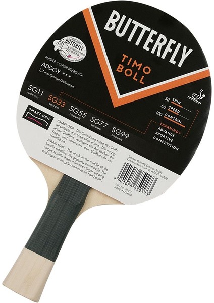 85017S Boll Smart Grip SG33 Ittf Onaylı Masa Tenisi Raketi fiyatları