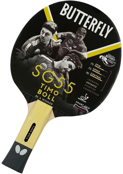 85022S Boll Smart Grip SG55 Ittf Onaylı Masa Tenisi Raketi