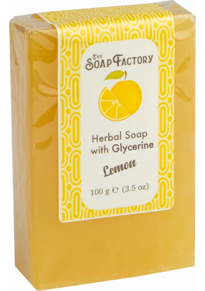 The Soap Factory Gliserinli Limon Sabunu 100 g - Derinlemesine Temizlik - Sebum Dengesini - - Canlı ve Taze Bir Cilt İçin