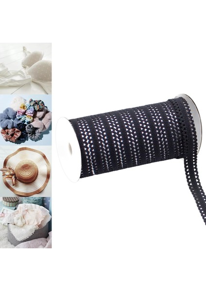 Elastik Bant 12MM 10 Metre Yüksekliğinde Elastikiyet Dıy Siyah Için Örgülü Ağır Streç (Yurt Dışından) modelleri