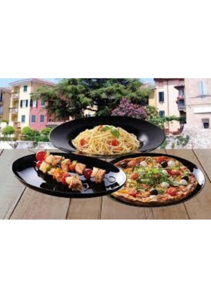 Luminarc Siyah Servis Sunum Tabağı 33 cm