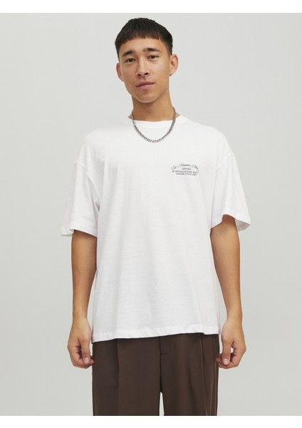 Jorbrınk Studıo Back Tee Ss Crew Neck Beyaz Erkek T-Shirt 12227720-Brigh modelleri