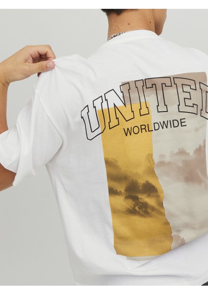 Jorbrınk Studıo Back Tee Ss Crew Neck Beyaz Erkek T-Shirt 12227720-Brigh indirimleri