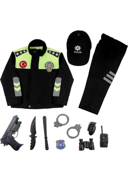 Trafik Polis Kostümü Çocuk Kıyafeti