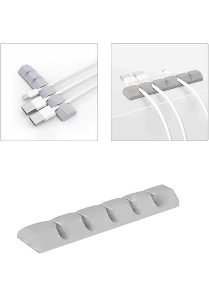 Kablo Klipsleri Kablo Organizatörü USB Kablo Organizatörü USB Şarj Cihazı Tel Kablo Tutucu (Yurt Dışından)