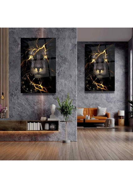 Saatli Aslan Cam Tablo fiyatları