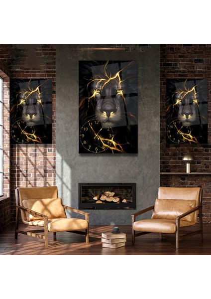 Saatli Aslan Cam Tablo modelleri