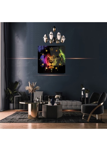 Neon Aslan Cam Tablo
