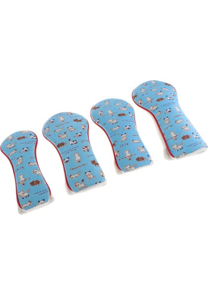 4x Su Geçirmez Golf Kulübü Kafa Hibrid Golf Putter Başlık Koruyucu Kasa Tuval Peluş Kapsar (Yurt Dışından) indirimleri