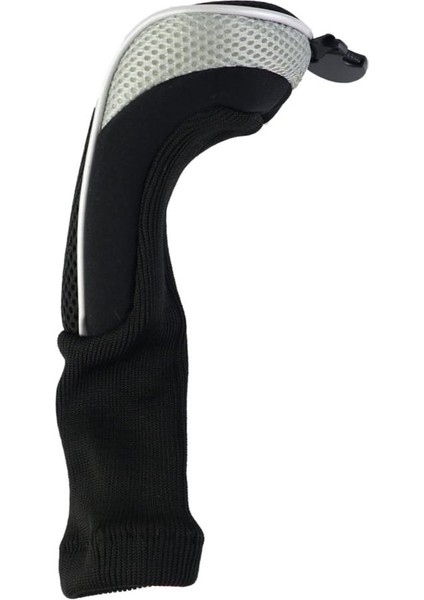 Premium Mesh Naylon Golf Kulübü Headcover Hibritler Kapak Fairway Aksesuarları Gri (Yurt Dışından)