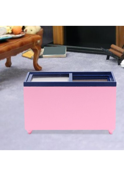 1:12 Ölçekli Dollhouse Dondurucu Ev Cihaz Aksesuarları Oyuncaklar Dekorasyon Pembe (Yurt Dışından) indirimleri