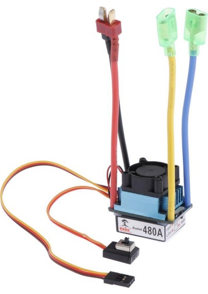 480A Hız Denetleyicisi 540/550/775 Motor T Fişi Için Su Geçirmez Fırçalı Esc (Yurt Dışından)