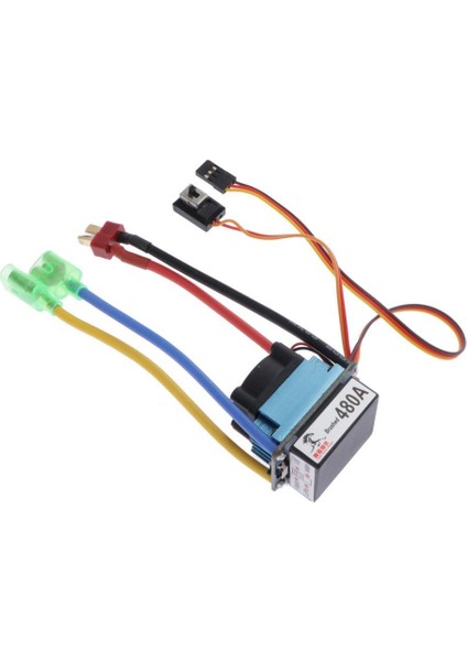 480A Hız Denetleyicisi 540/550/775 Motor T Fişi Için Su Geçirmez Fırçalı Esc (Yurt Dışından)