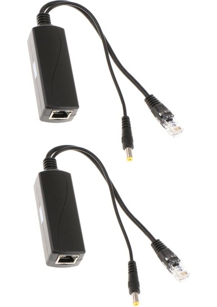 2x 802.3AF USB Ethernet 48V 12V Bilgisayar Üzerinden Aktif Poe Ayırıcı Gücü (Yurt Dışından)