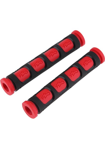 1 Çift Motosiklet Freni / Debriyaj Kolu Manşonlar Kaymaz El Tutamakları Kırmızı (Yurt Dışından)