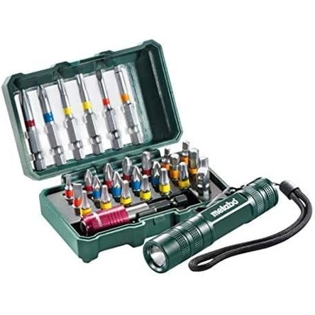 Metabo 29 Parça Uç Seti + Mini El Feneri 626721000